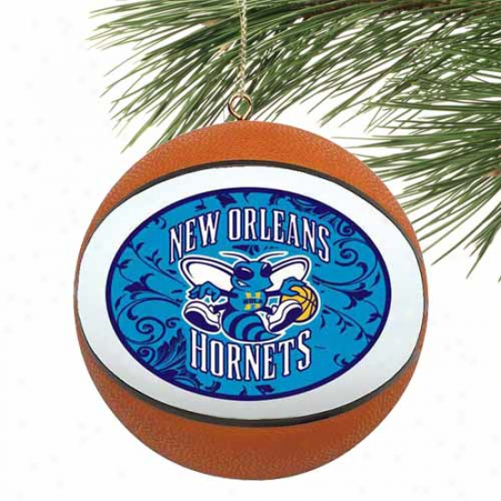 New Orleans Hornets Filigree Mini Replia Basketball Ornament