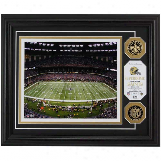 New Orleans Saints Superdome 24kt Gold Coin Photomint