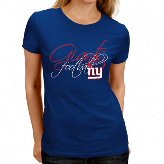 New York Giants Ladies Franchise Fit Ii T-shir t- Royal Blje