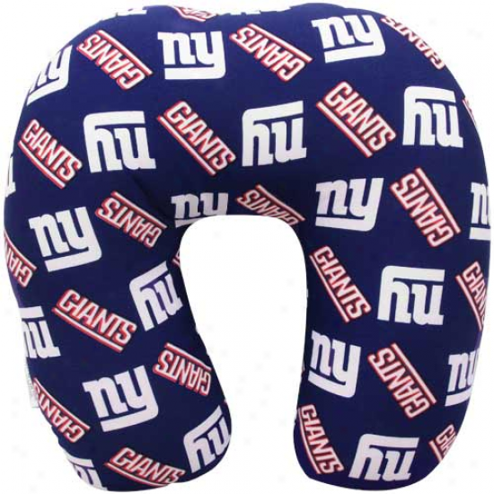 New York Giants Printed Neck Support Travel Pillow