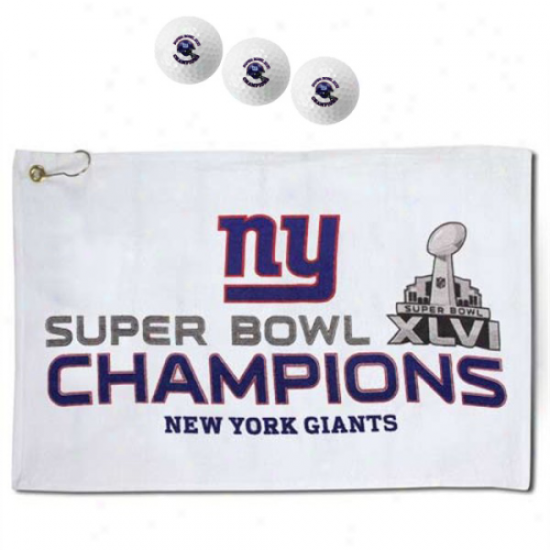 New York Giants Super Bowl Xlvi Champions Golf Gift Set