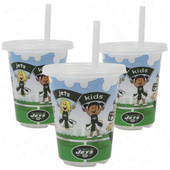 New York Jets 3-pack 10oz. Sip N' Go Plastic Cups