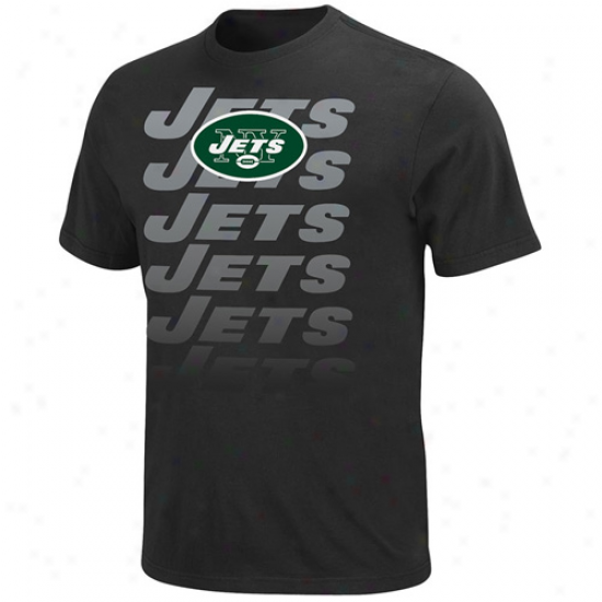 New York Jets All-time Much Iii T-shirt - Black