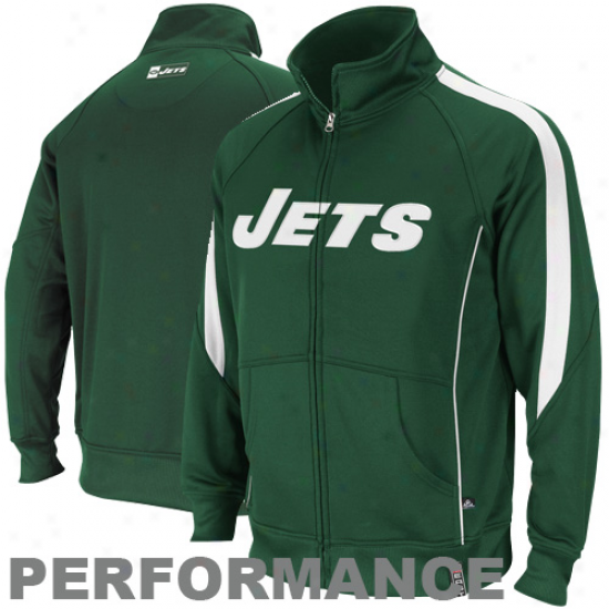 New York Jets Green Tailgate Time Full Zip Track Jerkin