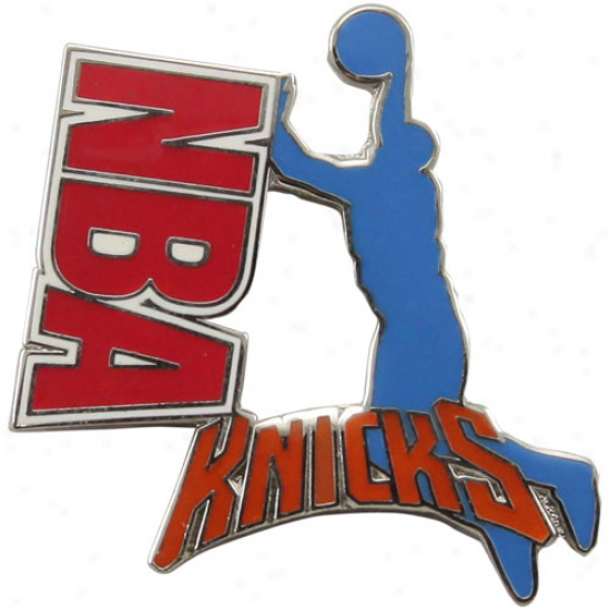 New York Knicks Nba Player Silhouette Pin