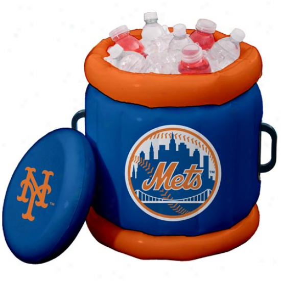 New York Mets Royal Blue-orange Inflatable Cooler