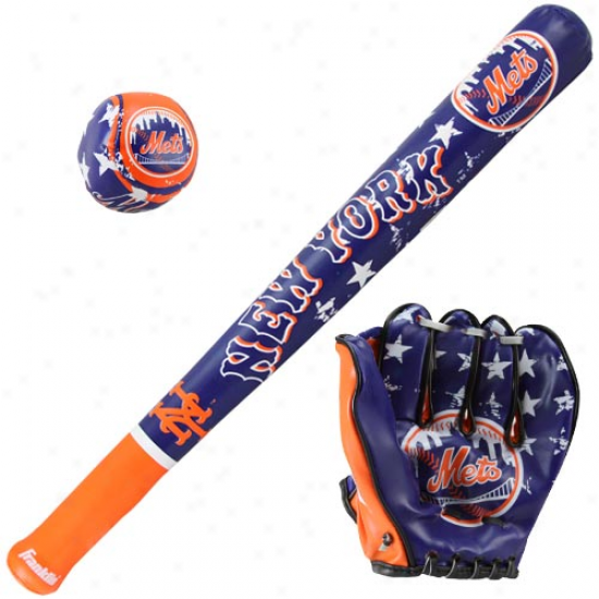 New York Mets Soft Ball, Bat & Glove Set