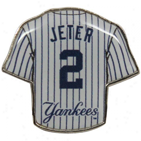 New York Yankees #2 Derek Jeter Team Jersey Pin