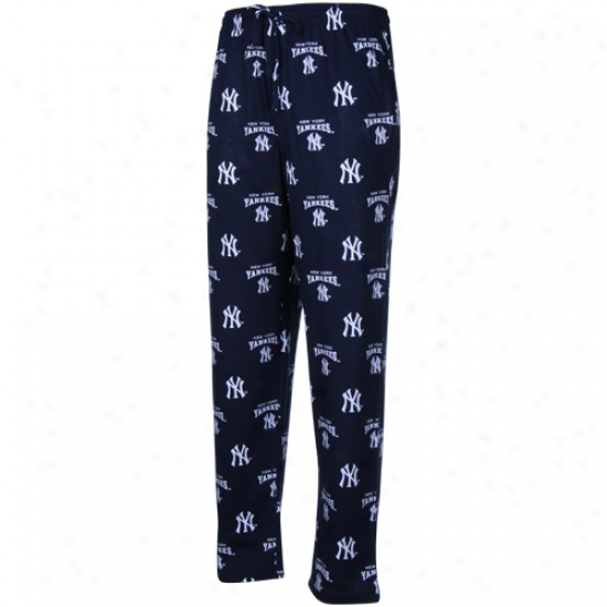 New York Yankees Navy Blue Suoreme Pajama Pants