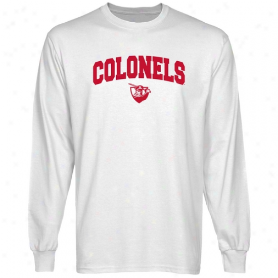 Nicholls State Colonels White Logo Arch Long Sleeve T-shirt