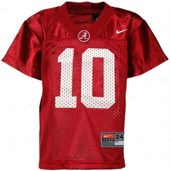 Nike Alabama Crimson Tide #10 Infant Replica F0otball Jersey - Crimson