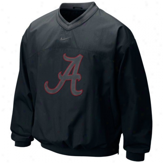 Nike Alabama Crmson Tide Black Claassic Seasonal Windshirt