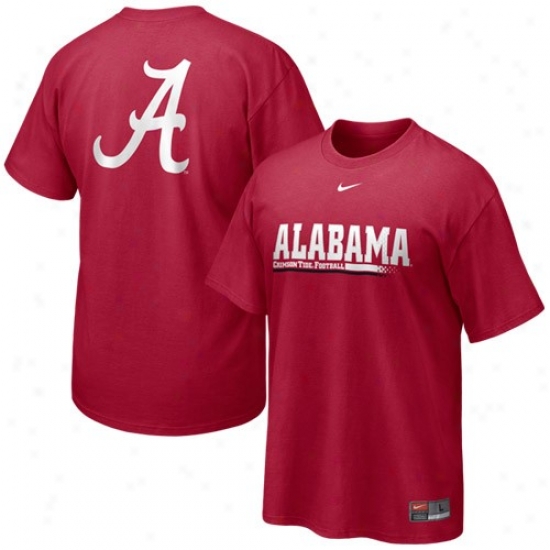 Nike Alabama Crimskn Tide Crimson Practice T-shirt