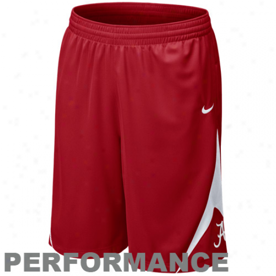 Nike Alabama Crimson Tide Crimson Pre-game Performance Shorts