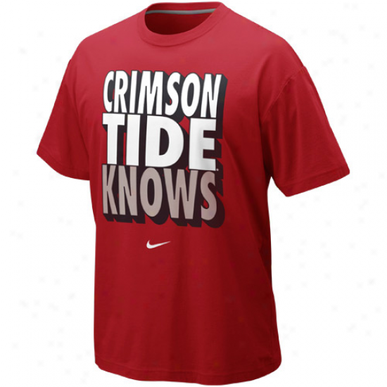 Nike Alabama Crimson Tide Knnows T-shirt - Crimson