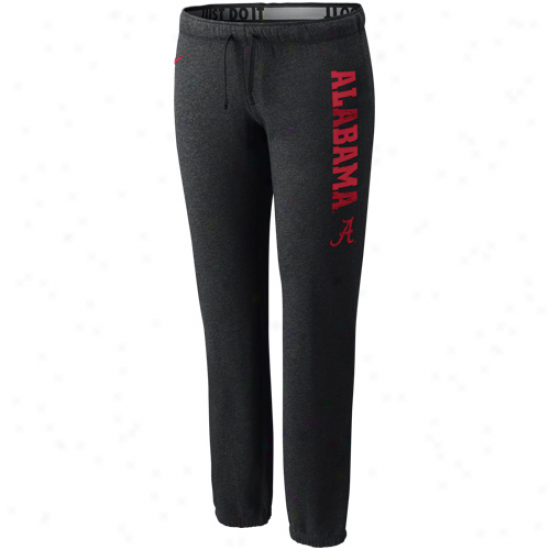 Nike Alabama Crimson Tide Ladies Charcoal Rally Heathered Pants