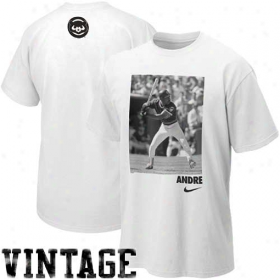 Nike Andre Dawson Chicago Cubs Cooperstown Player T-shirt - White