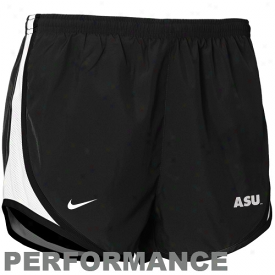 Nike Appalachian State Mountaineers Ladies Black Tempo Performance Instruction Shorts