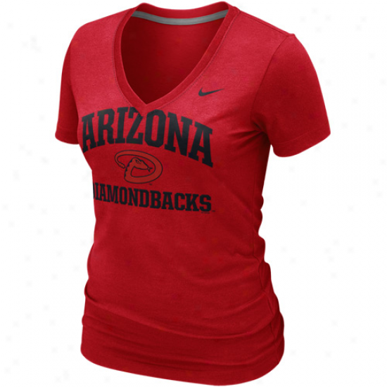 Nike Arizona Diamindbacks Ladies Old Faithful Premium T-shirt - Sedona Red
