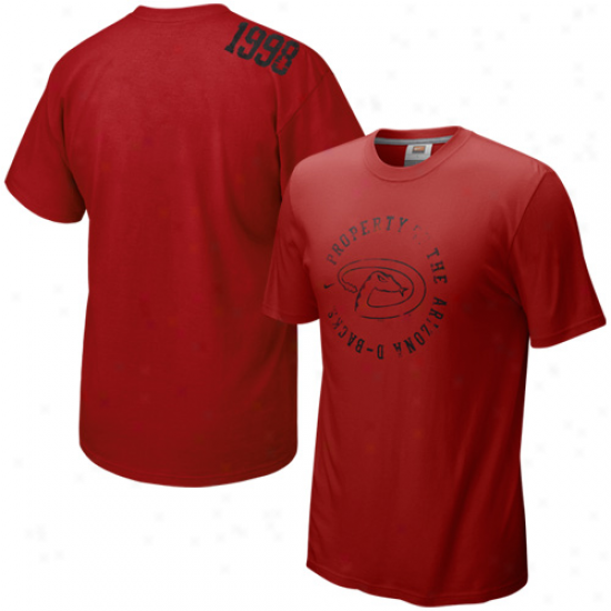 Nike Arizona Diamondbaacks Sedona Red Around The Horn T-shirt