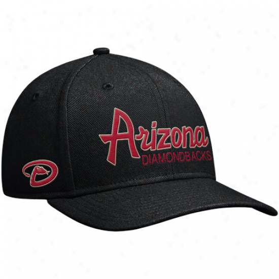 Nike Arizona Diamondbacks Straight Up Snapback Hat - Black