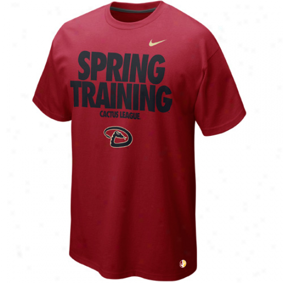 Nike Arizona Diamondbacks Team Cactus League Premium T-sjirt - Sedona Red