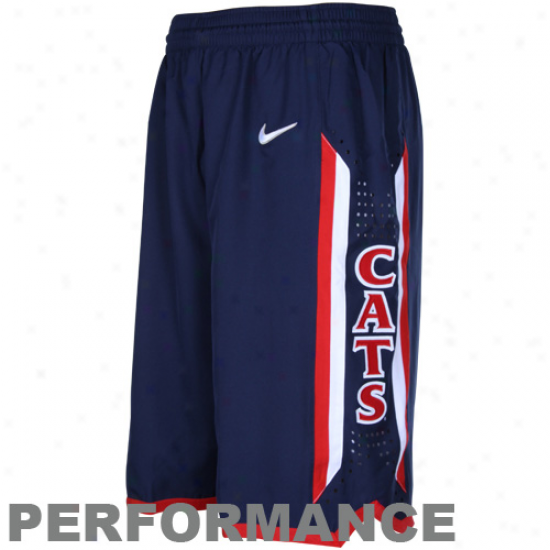 Nike Arizona Wildcats Navy Blue Authentic Woven Player Basketball Performance Shorts