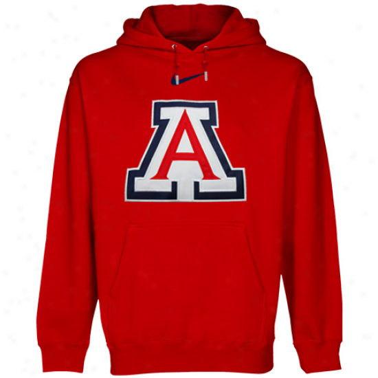 Nike Arizona Wildcats Red ClassicL ogo Pullover Hoodie Sweatshirt