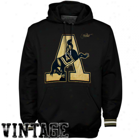 Nike Army Black Knights Black Vault Stripe Vintage Pullover Hoodie Sweatshirt