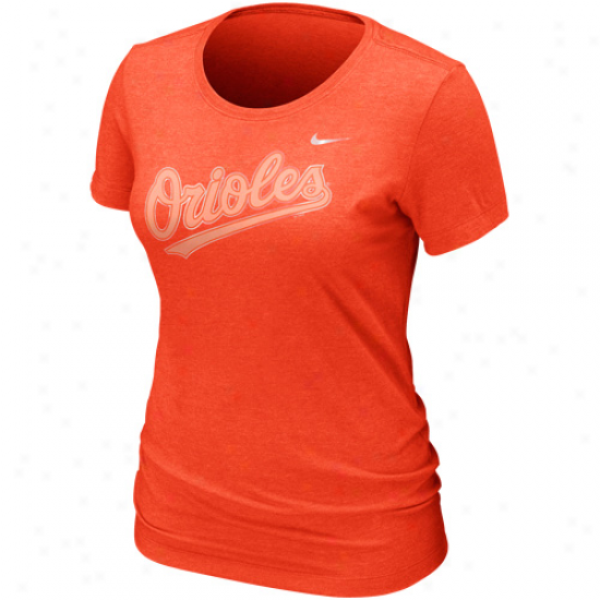 Nike Baltimore Orioles Womens Blended T-shirt - Orange