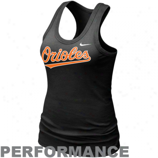 Nike Baltimore Orioles Women's Dri-fit Cotton Tank Top - Dismal