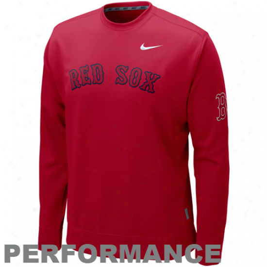 Nike Boston Red Sox Red Ko Performance Company Sweatshirt