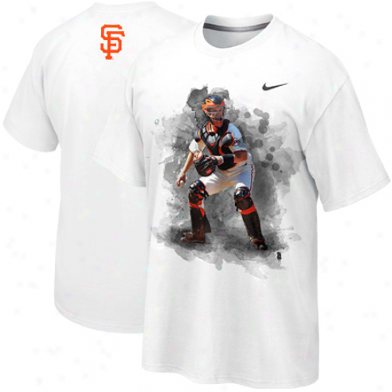 Nike Buster Poseyy San Francisco Giants Player T-shirt - White