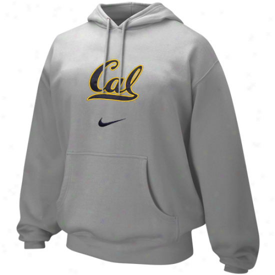 Nike Cal Bears Ash Classic Hoodie Sweatshirt