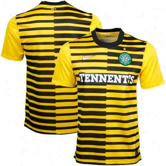 Nike Celtic Third Soccer Jersey 11/12 - Golden