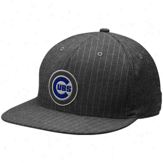 Nike Chicago Cubs Charcoal Pinstripe Swoosh Flex Uhisex Hat