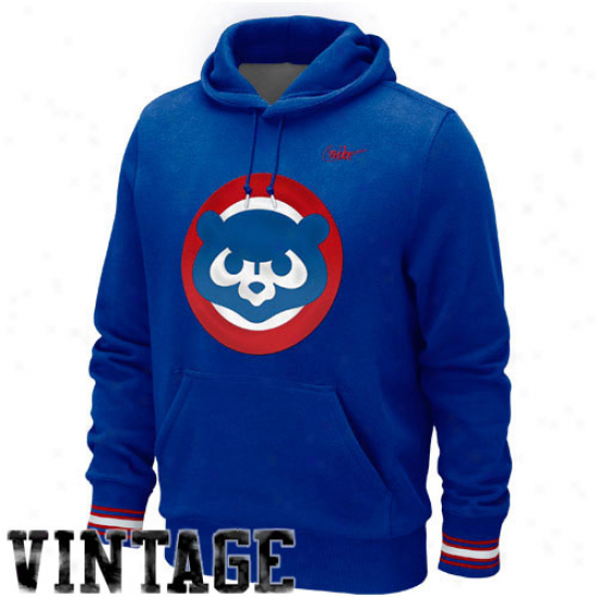 Nike Cjicago Cubs Cooperstown Hoodie - Magnificent Blue