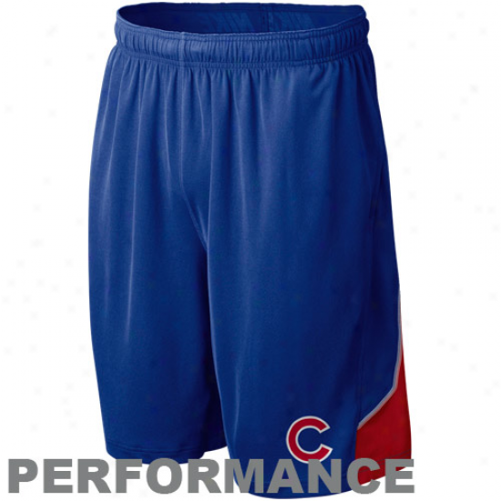 Nike Chicago Cubs Royal Blue Mlb Authentic Collection Performance Trsining Shorts