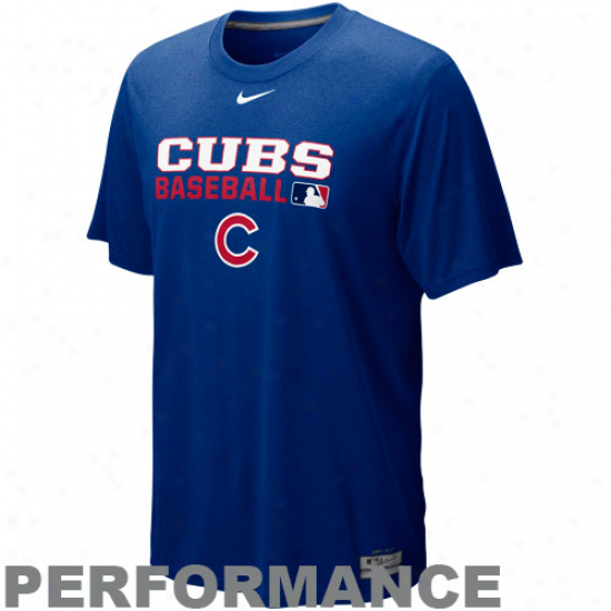 Nike Chicago Cubs Royal Blue Team Iss8e Legend Performance T-shirt