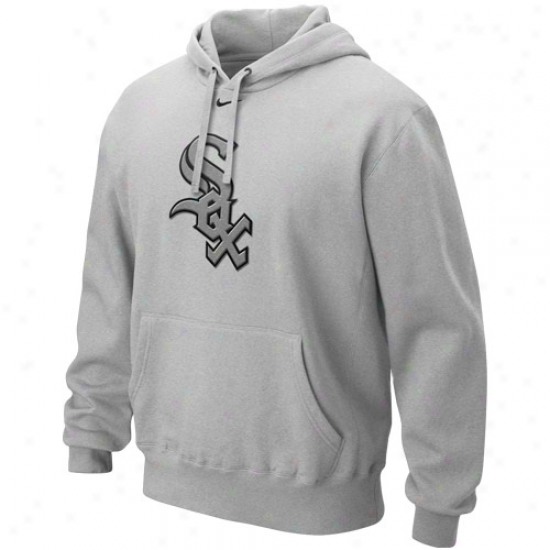 Nike Chicago White Sox Ash Cup Of Coffee Hoody Sweatshirt