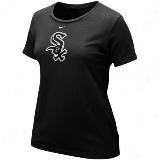 Nike Chicag White Sox Ladies Wordmark T-shirt - Black