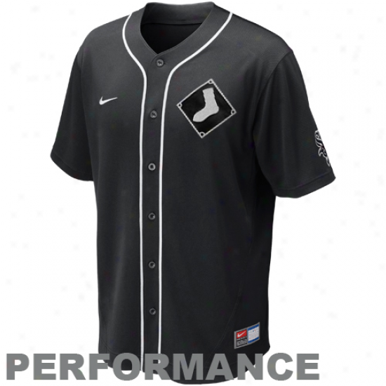 Nike Chicago White Sox Mlb Performance Jersey - Black