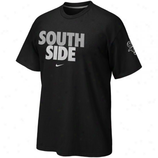 Nike Cnicago White Sox South Side Local T-syirt - Black