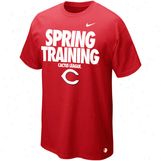 Nike Cincinnati Reds Team Cactuus League Premium T-shirt - Red