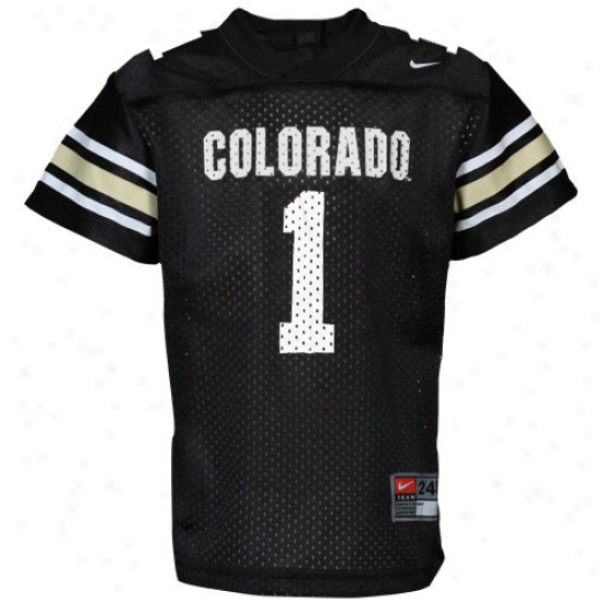 Nike Colorado Buffaloes #1 Infant Replica Football Jersey - Black