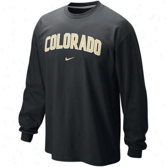 Nik Colorado Buffaloes Classic Arch Long Sleeve T-shirt - Black