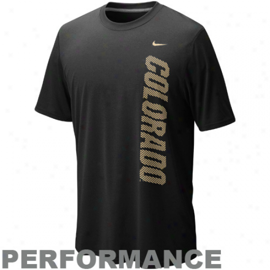 Nike Colorado Buffaloes Dri-fit Graphic Legend Performance T-shirt - Black