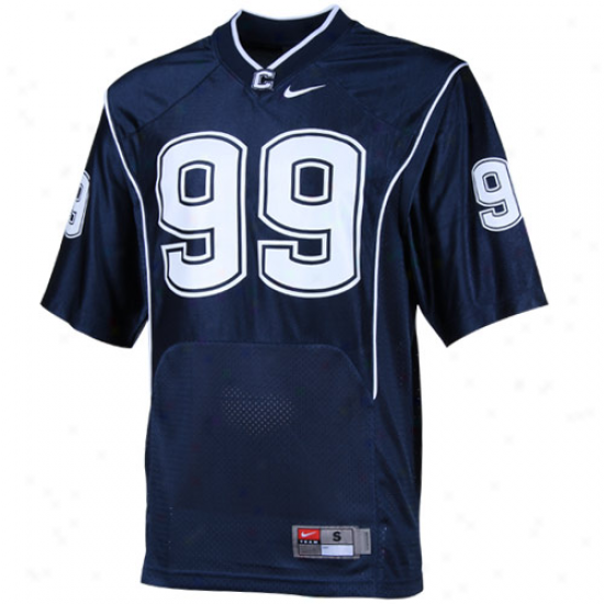 Nike Connecticut Huskies (uconn) #99 Replica Footgall Jersey - aNvy Blue