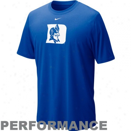 Nike Duke Blue Devils Duke Blue Legend Logo Performance T-shirt