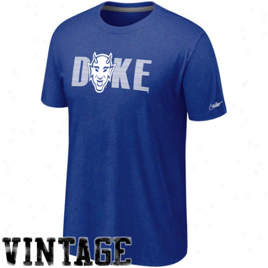 Nike Duke Blue Devils Vault Vintage Heathered T-shirt - Duke Blue